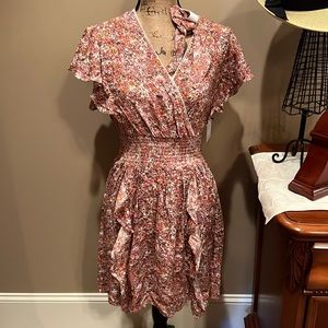 JAPNA WOMENS DRESS IN SZ XS…INCLUDES MATCHING PONYTAIL WRAP…SO CUTE!!!